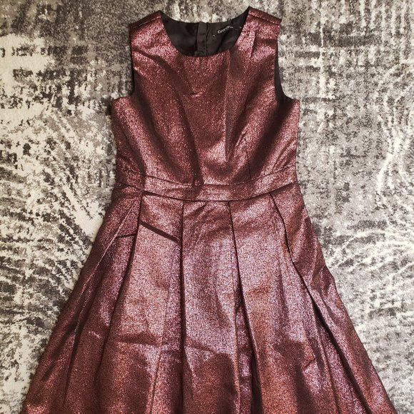 George | Purple Metallic Dress - Picture 1 of 7